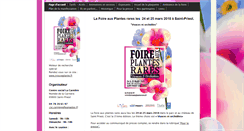 Desktop Screenshot of foireauxplantesrares.fr