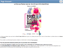 Tablet Screenshot of foireauxplantesrares.fr